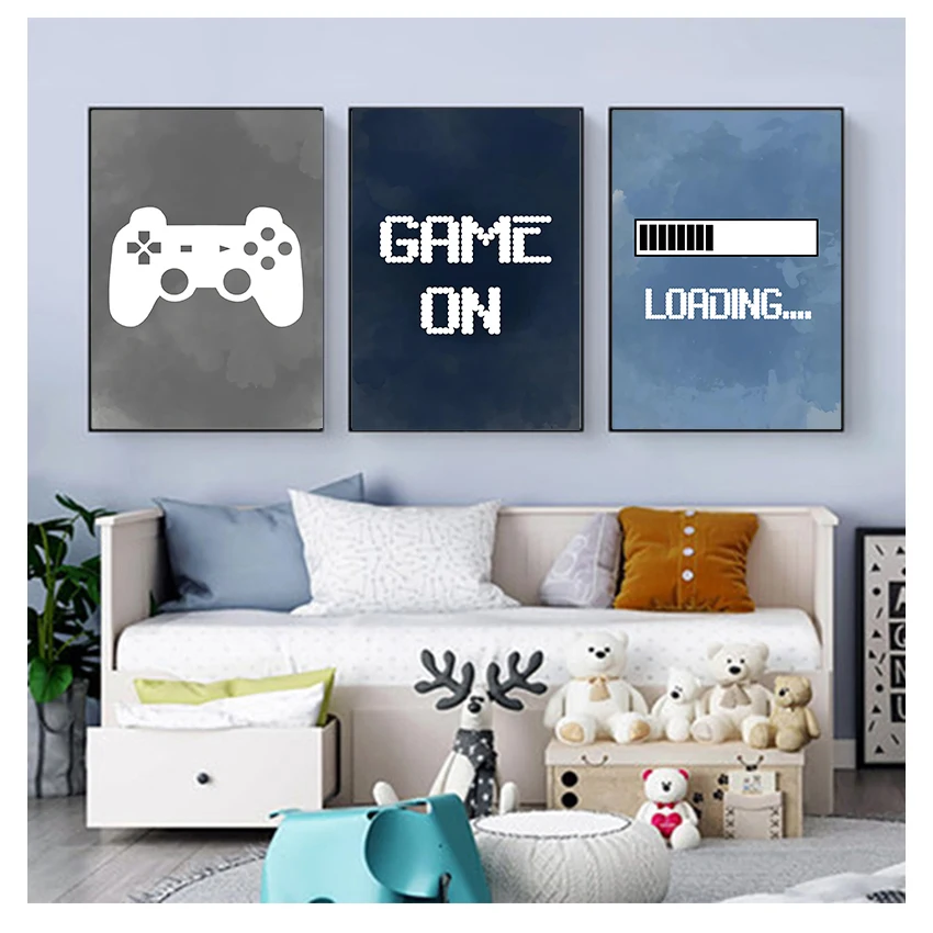 Video Gaming & Esports Usd Acc - Décoration murale pour chambre d'enfant garçon,