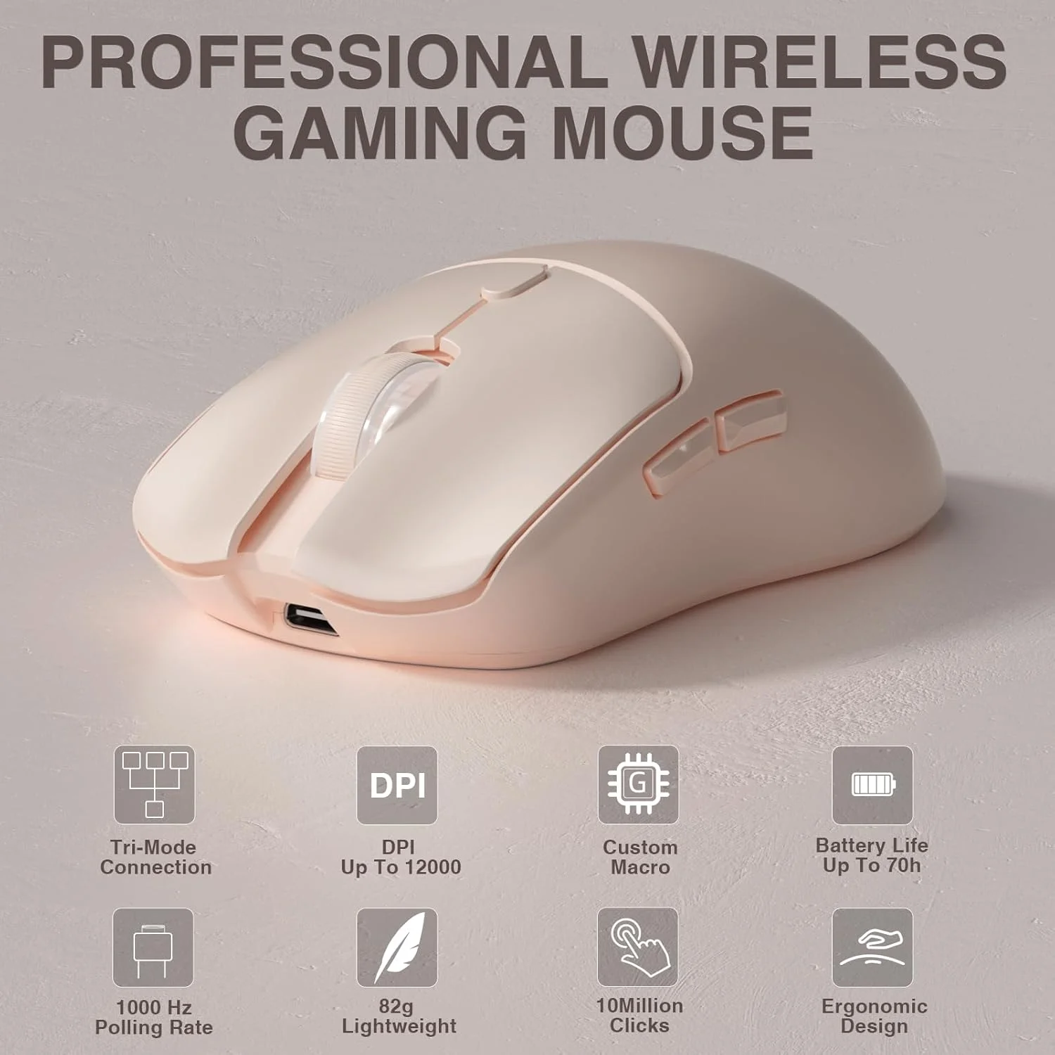 Mouse Gaming Esports - Souris de jeu sans fil AULA