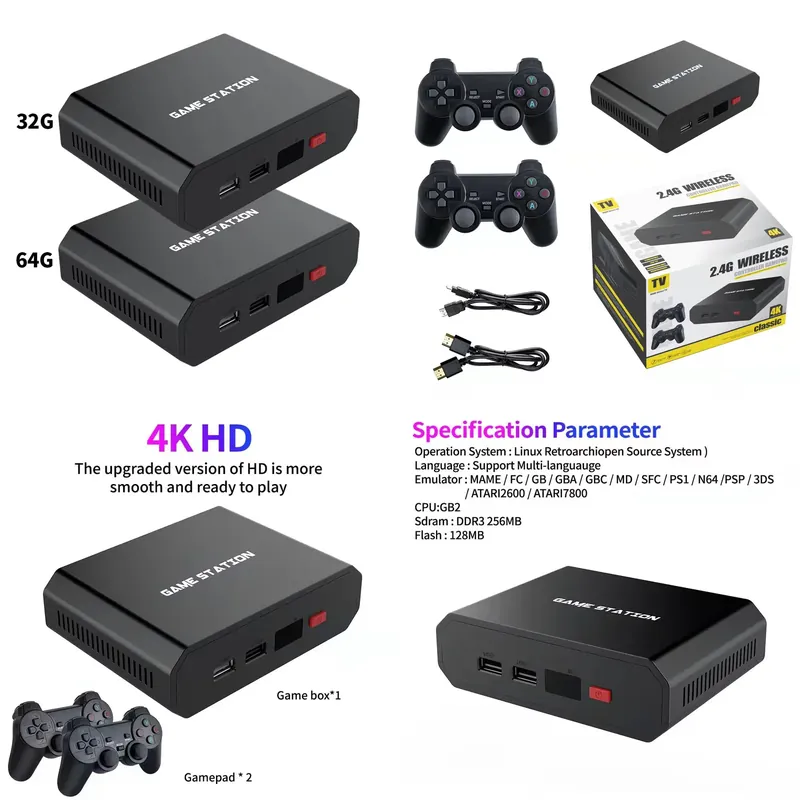 Video Gaming & Esports Usd Acc - Console de Jeu Vidéo HD M8plus