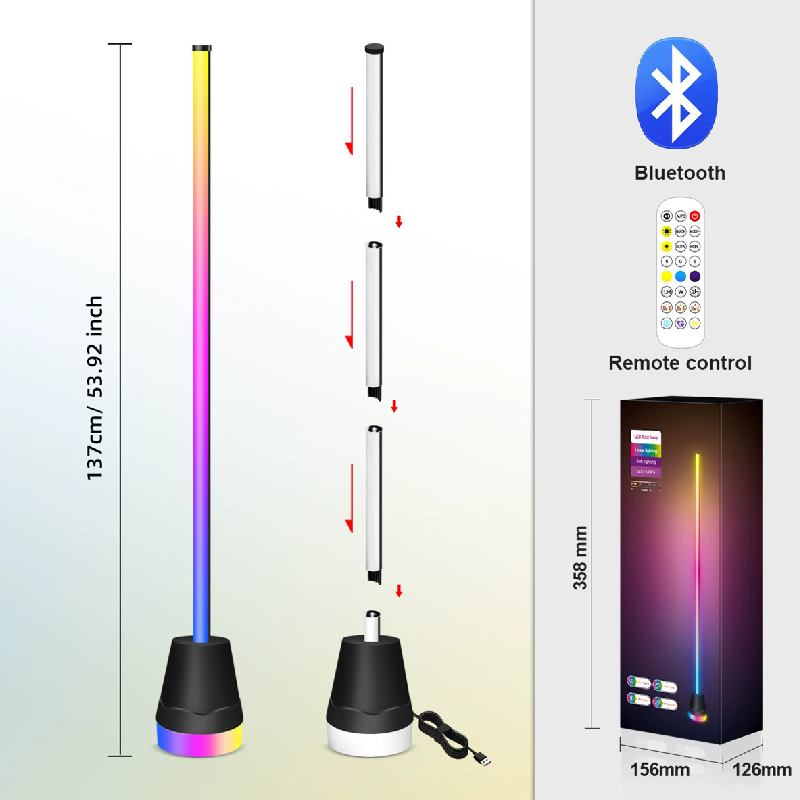 Esports Gaming Remote - Lampe sur pied LED Bluetooth RGB