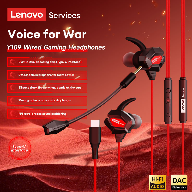 Esports Gaming Video - Casque de jeu filaire Lenovo Y109,