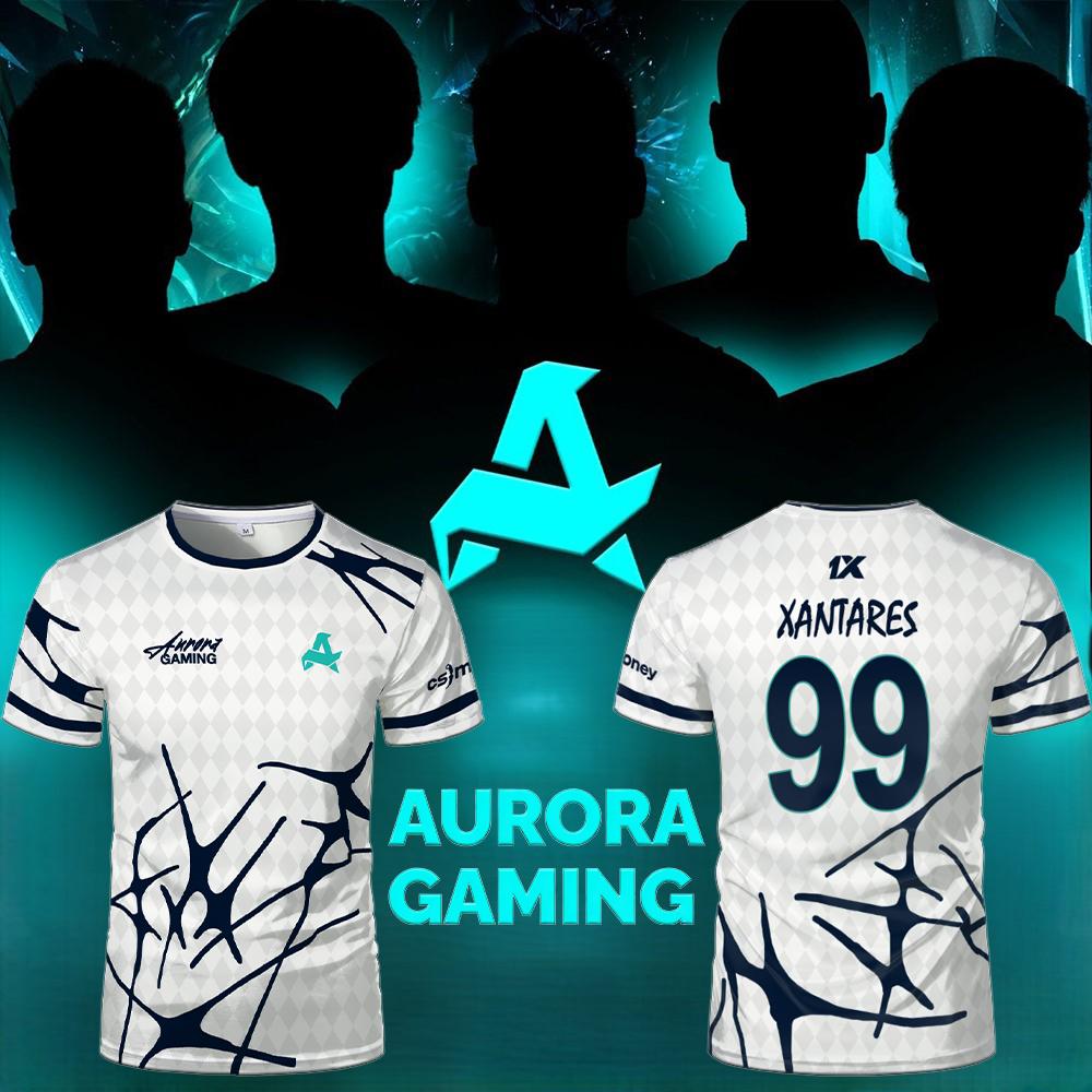 Esports Gaming T Shirt - Équipe d'Esports Aurora Gaming Jersey T-shirts