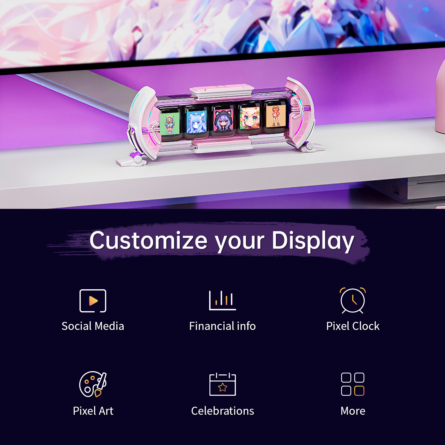 Divoom Times Gate – horloge nu - Esports Gaming Monitor avis et prix