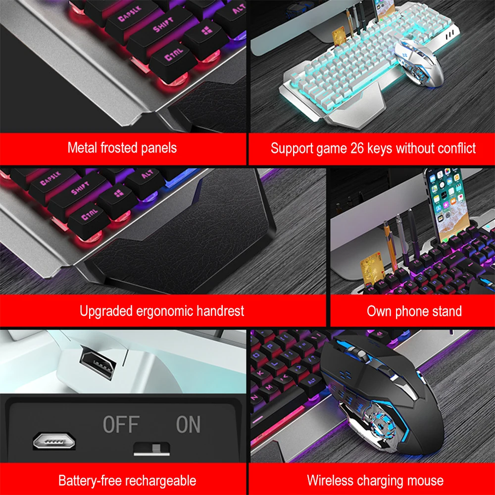 Ensemble clavier et souris san - Esports Gaming Mouse Wireless avis et prix