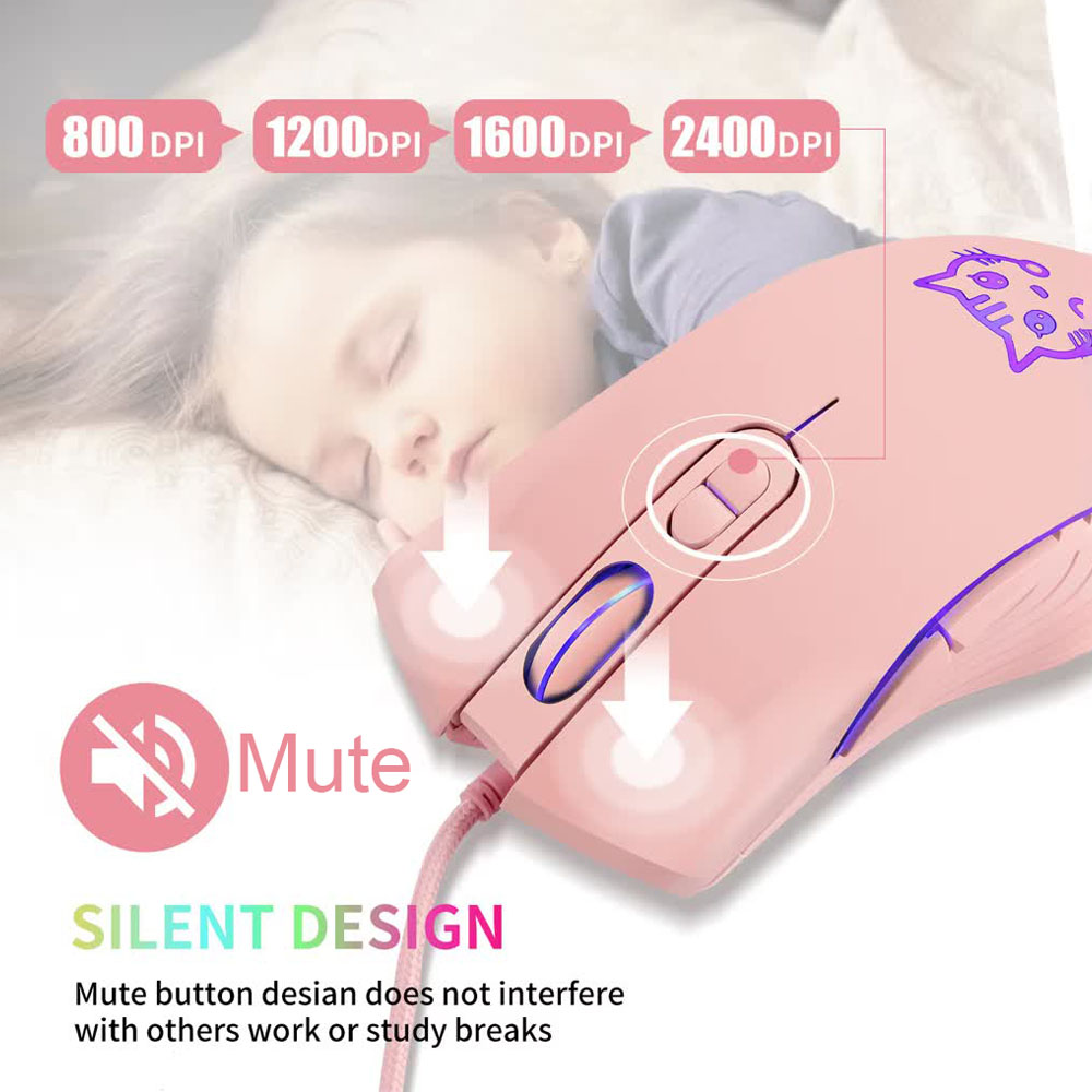 Souris de jeu USB filaire rose - Esports Gaming Maus avis et prix