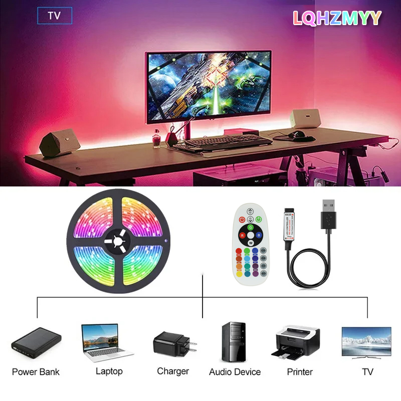 Une bande lumineuse LED RGB 50 - Esports Gaming Remote avis et prix